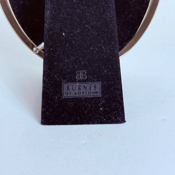 Burnes Of Boston Picture Frame Oval Sleek Silver Plated Photo 4" X 6" Bunny Baby - Picture 5 of 14